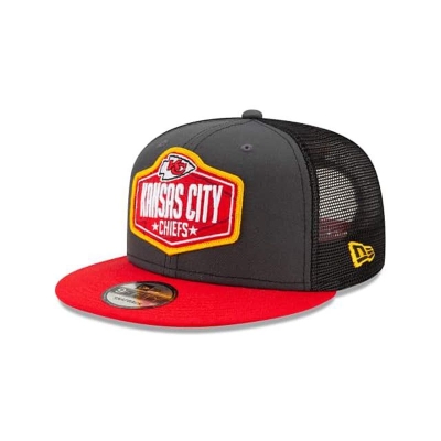 Kansas City Chiefs Gorra | New Era NFL Draft 9fifty Snapback Cap Mexico - Grises